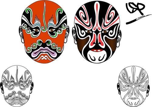 梦到脸谱面具，梦到脸谱人